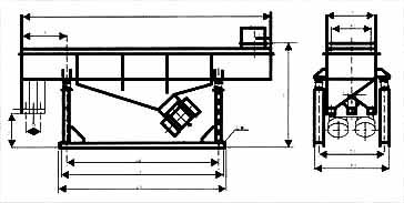 直線篩|直線振動篩安裝示意圖